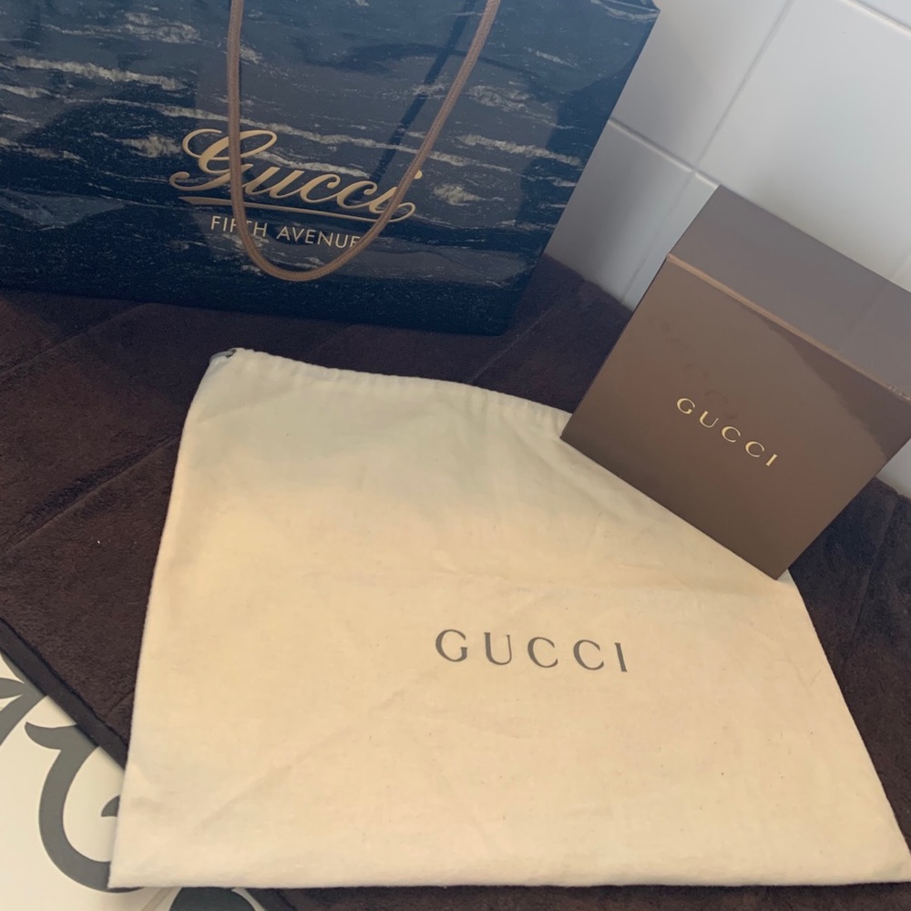 GUCCI gift box AND bag AND shoe bag